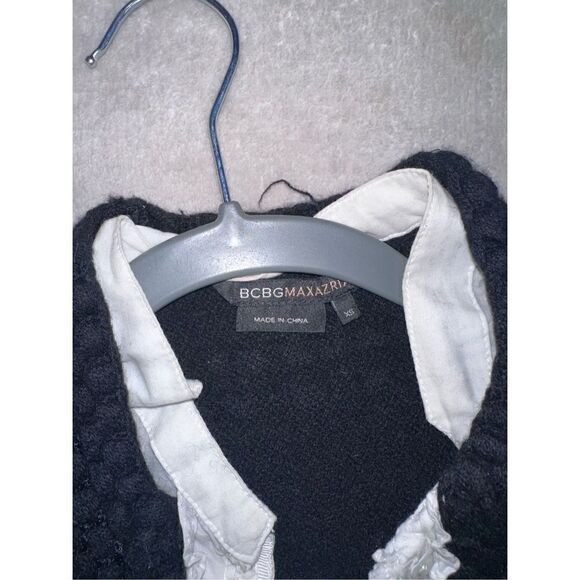 BCBG MAXAZRIA size XS women’s jacket black and white - Picture 3 of 4